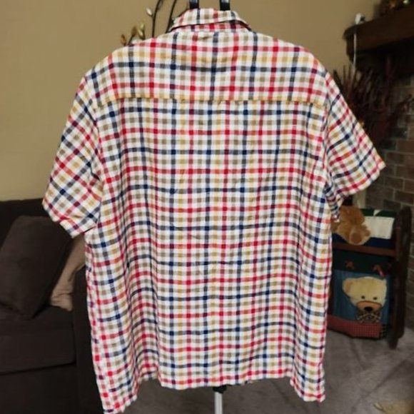 Venezia Jeans plus womans 22 / 24 button down checkered shirt - Picture 2 of 3